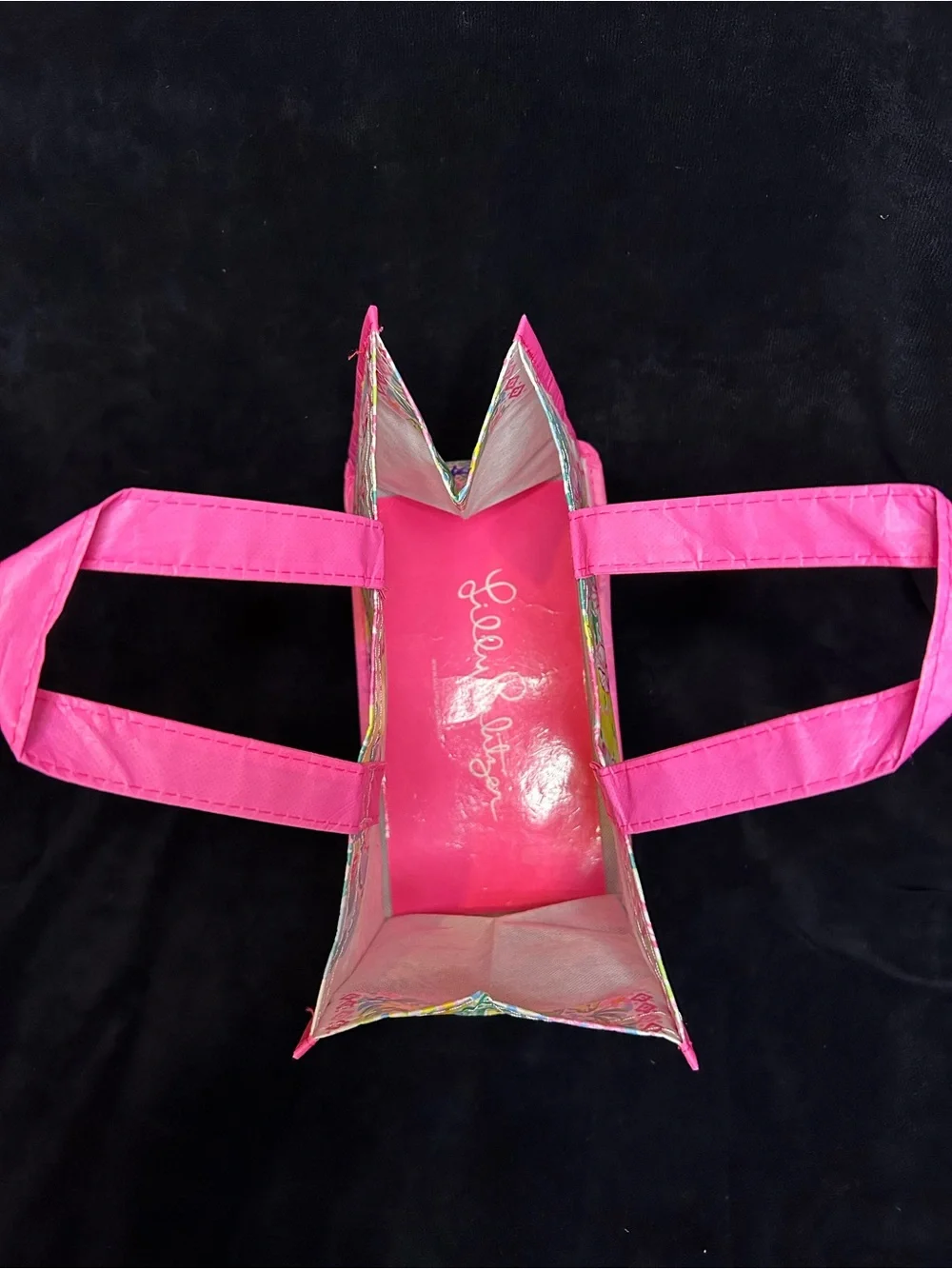 Lilly Pulitzer Pink Multi Floral Tote Pair